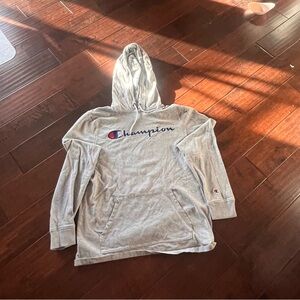 Champion Gray Hoodie Light Weigth Men Women Size S or M